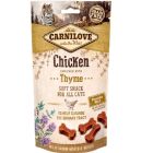 Carnilove Friandises Semi-Humides Poulet & Thym chat 50 g