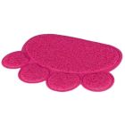 Trixie Tapis pour bac à litière en forme de patte rose 60 × 45 cm - La Compagnie des Animaux