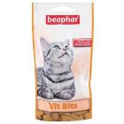 • Contient de la Taurine • Enrichi en vitamines Vit Bits de Beaphar sont de délicieuses friandises fourrées d’une pâte enrichie aux vitamines. Elles sont contiennent de la taurine qui a une action bénéfique pour le cœur et les yeux des chats.