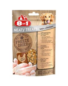 8in1 Freeze Dried Meaty Treats 100 % blanc de poulet pour chien 50 g