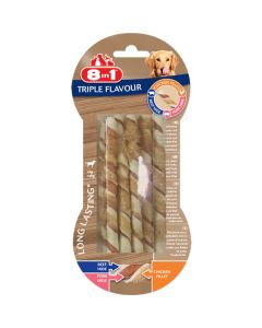 8in1 Triple Flavour Sticks torsadés pack de 10