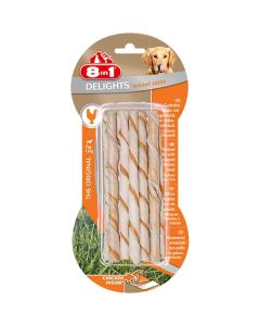 8in1 Twisted Sticks XS pour chien x10- La Compagnie des Animaux