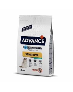  Advance Sterilized Sensitive Chat au saumon 3 kg- La Compagnie des Animaux