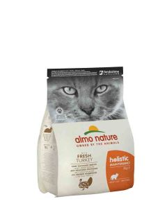 Almo Nature Chat Holistic Dinde et Riz 2 kg- La Compagnie des Animaux