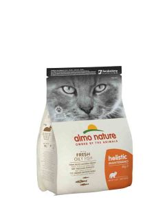 Almo Nature Chat Holistic Poisson Bleu et Riz 2 kg- La Compagnie des Animaux