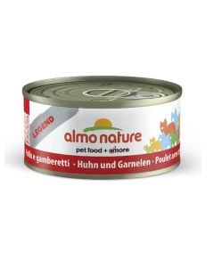 Almo Nature Chat Legend Poulet et crevettes 6 x 70 grs - La compagnie des animaux