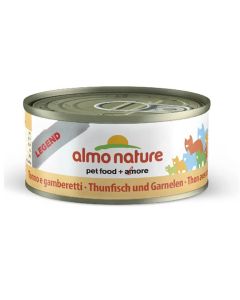 Almo Nature Chat Legend Thon avec crevettes 6 x 70 grs - La compagnie des animaux