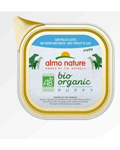 Almo Nature Chiot Bio Maintenance Poulet Lait 32 x 100 g