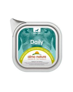 Almo Nature Chien Daily Poulet Petit Pois 32 x 100 g