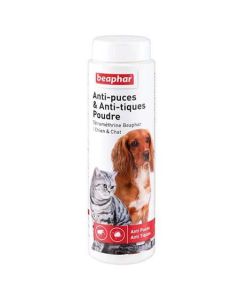 Beaphar Poudre Tétraméthrine Antiparasitaire Chien et Chat 150 g - La compagnie des Animaux