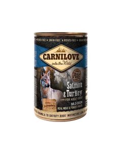 Carnilove Saumon et Dinde chien 6x400 g - La Compagnie des Animaux