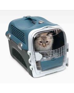 Cat It Cage de transport Cabrio Gris / Bleu pour chat