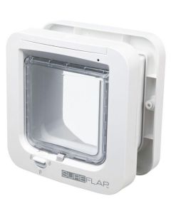 Chatière Sureflap blanc puce identification Chat