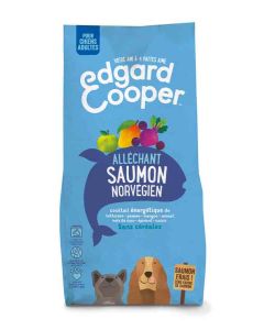 Edgard & Cooper Croquettes au Saumon Norvégien Frais Chien Adulte 12 kg- La Compagnie des Animaux