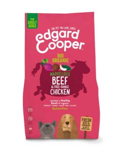 Edgard & Cooper Croquettes BIO au Boeuf et Poulet frais Chien Adulte 2,5 kg- La Compagnie des Animaux