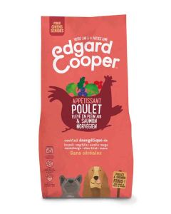 Edgard & Cooper Croquettes Poulet frais & Saumon norvégien sans céréale Chien Senior 12 kg- La Compagnie des Animaux