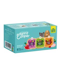 Edgard & Cooper Multipack Poulet et Agneau et Gibier chien adulte 6 x 100 g