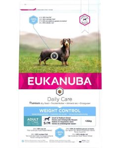 Eukanuba Daily Care Adult Overweight Petite et Moyenne Race Poulet 12 kg