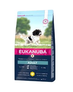 Eukanuba Chien Active Adult Moyenne Race au poulet 15 kg