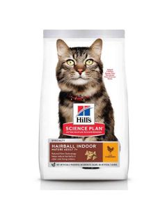 Hill's Science Plan Feline Mature Adult 7+ Hairball Indoor Poulet 1,5 kg