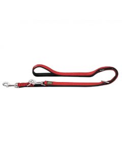 Hunter Laisse Neopren Vario pour chien rouge - La Compagnie des Animaux