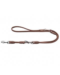 Hunter Laisse Round & Soft pour chien marron 2 m