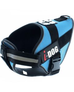 I-DOG Harnais neo-CAM Bleu/Gris L - Dogteur