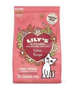 Lily's Kitchen Kitten Croquettes Sans céréales au Poulet 800 g- La Compagnie des Animaux