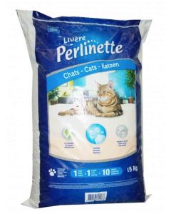 Perlinette Litière cristaux pour chats 15 kg