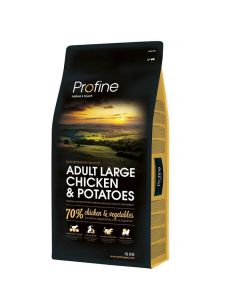 Profine Croquettes Chien Adulte Large au Poulet 15 kg 