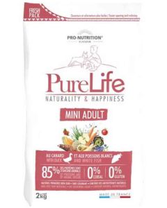 PureLife Croquettes Mini Adult pour chien 2 kg- La Compagnie des Animaux