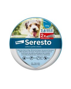 Seresto Collier Antiparasitaire Petit Chien x2