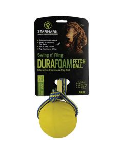 Starmark Jouet Swing‘n Fling DuraFoam Fetch Ball L - La Compagnie des Animaux