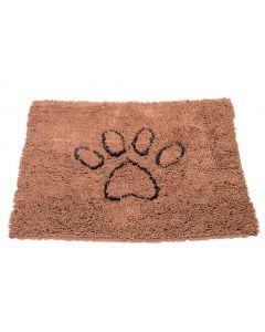 Tapis Dirty Dog en Microfibre Antidérapant pour Chien Marron 89 x 66 cm 