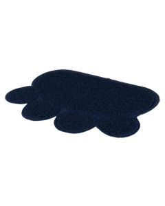 Trixie Tapis pour bac à litière en forme de patte bleu 60 × 45 cm - Dogteur