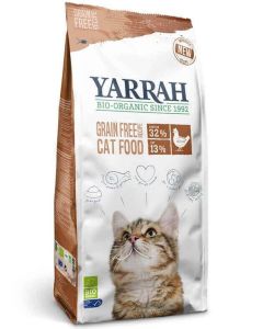 Yarrah Bio croquettes au poulet et poisson sans céréales (Grain Free) pour chat 2,4 kg