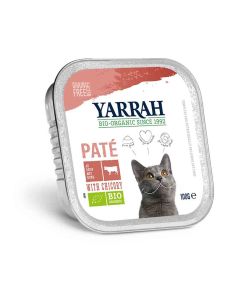 Yarrah Bio Pâté de boeuf à la chicorée pour chat 16 x 100 grs- La Compagnie des Animaux